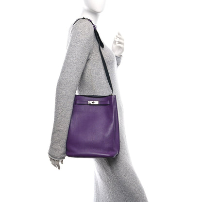 Taurillon Clemence Verso So Kelly 22 Ultraviolet Bleu Obscur