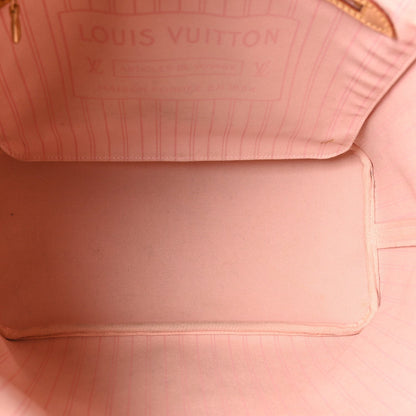 Damier Azur Neo Neverfull MM Rose Ballerine