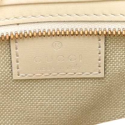 Calfskin Mini Moon Side Shoulder Bag Ivory