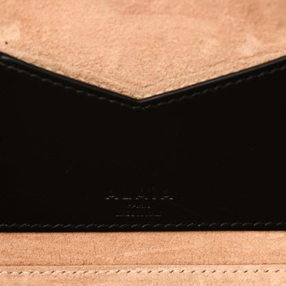 Calf Hair Leopard Print Le Teckel Clutch Brun Sepia