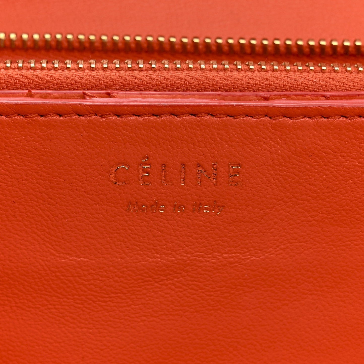Snakeskin Classic Box Flap Orange
