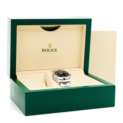 Stainless Steel 36mm Oyster Perpetual Explorer Watch Black 124270
