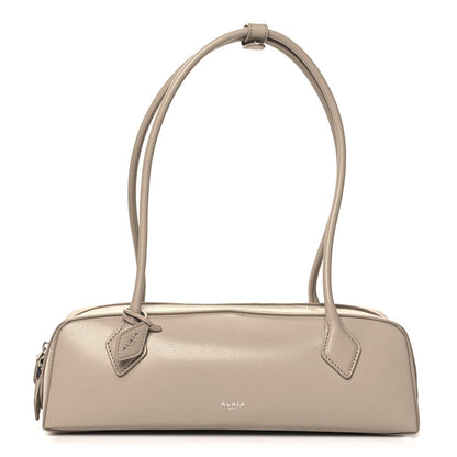Shiny Goatskin Medium Le Teckel Bag Grege