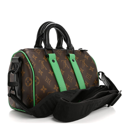 Monogram Macassar Keepall Bandouliere 25 Minty Green