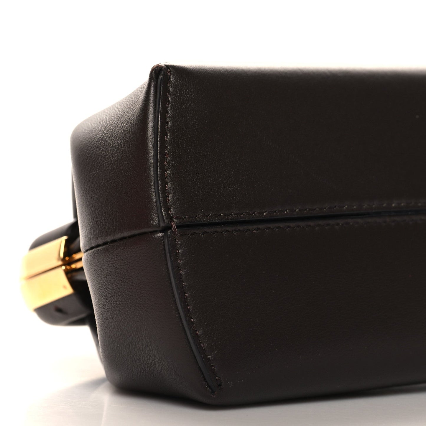 Shiny Nappa Small Fendi First Chocolate