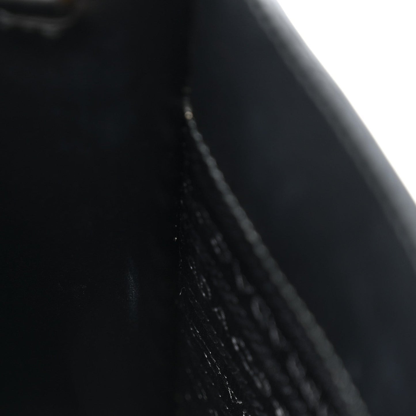 Saffiano Lux Triangle Logo Embossed Small Double Handle Crossbody Tote Black
