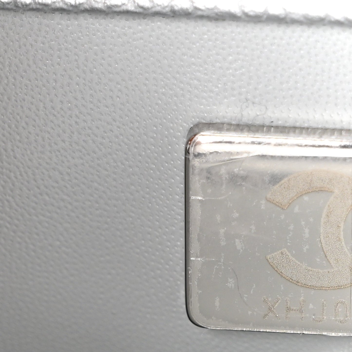Metallic Caviar Quilted Mini Coco Handle Flap Silvery