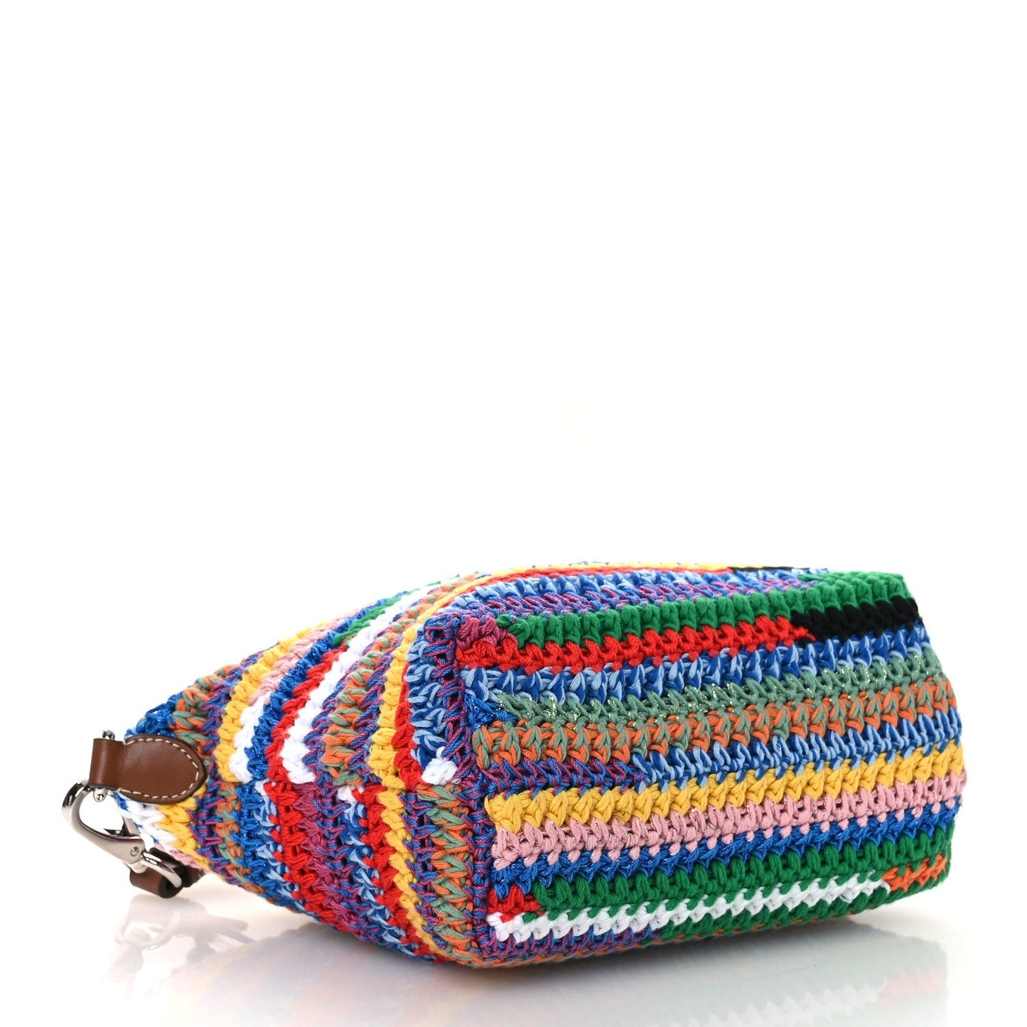 Fabric Crochet Pouch Multicolor