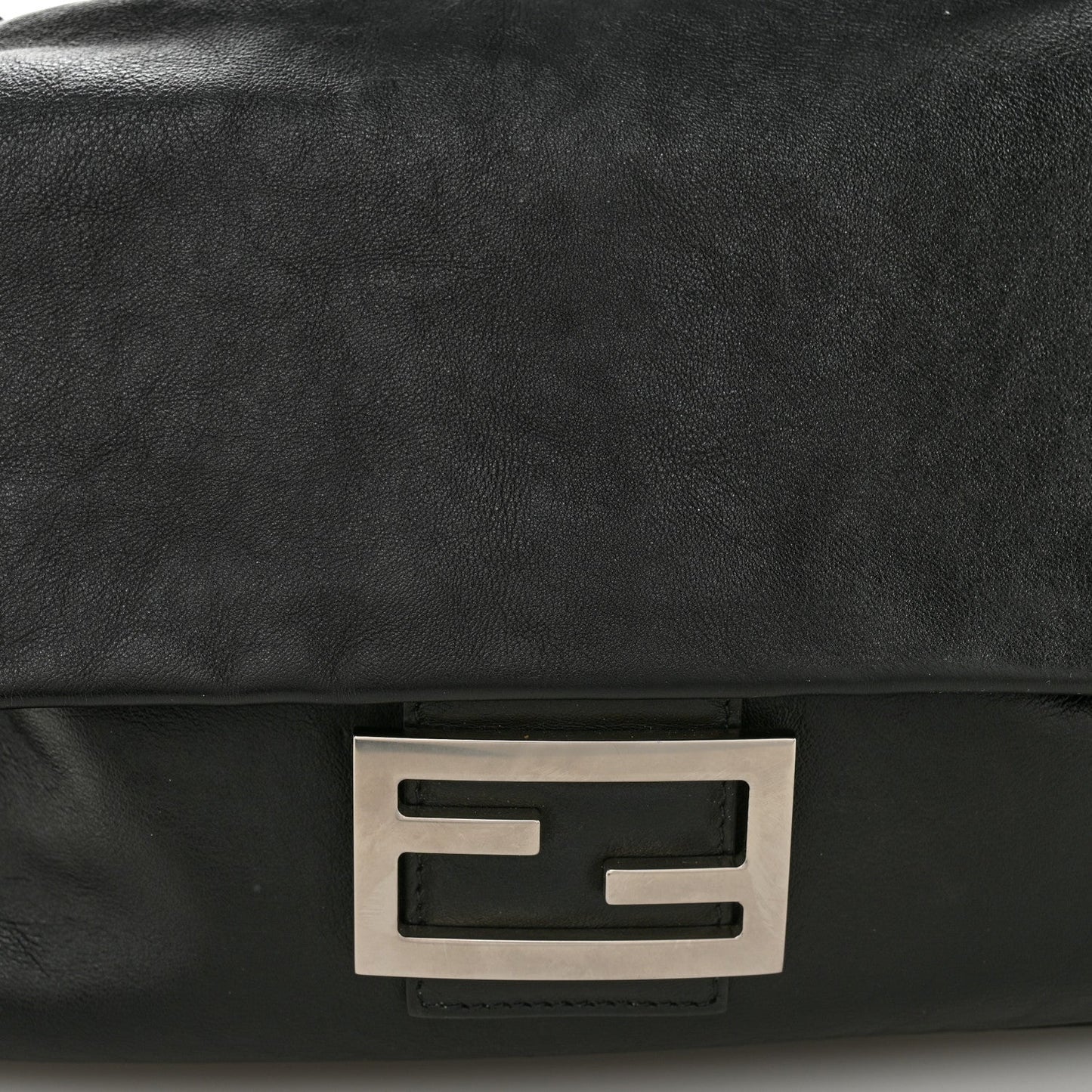 Vitello Grace Large Chain Baguette Black