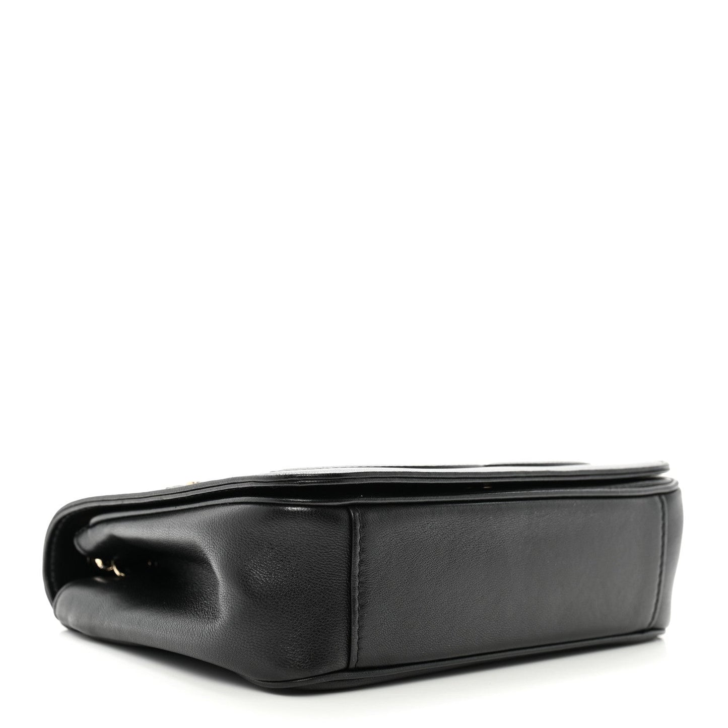 Lambskin CC Mania Flap Bag Black