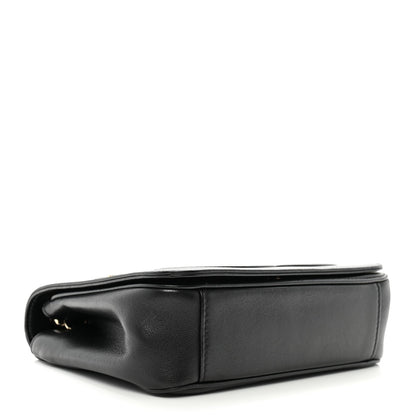 Lambskin CC Mania Flap Bag Black