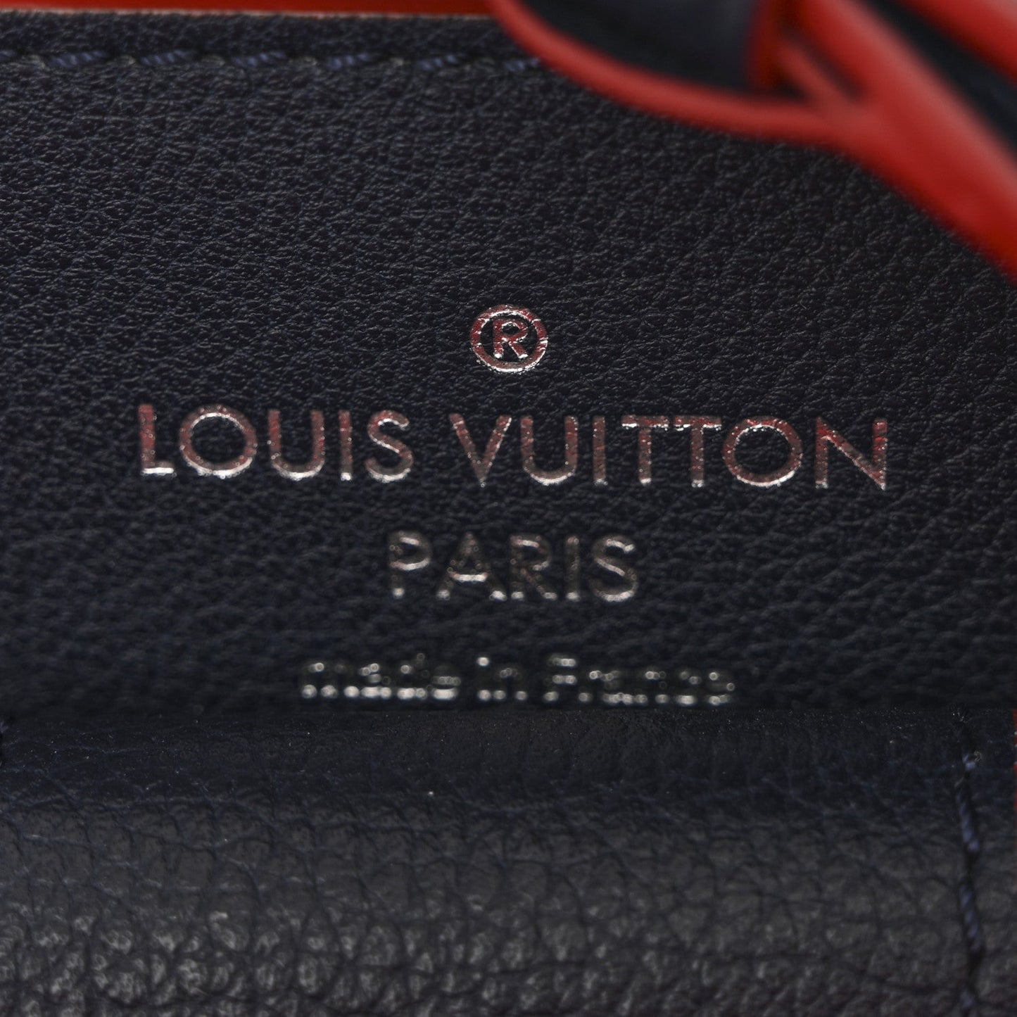 Soft Calfskin Braided Lockme Bucket Marine Rouge