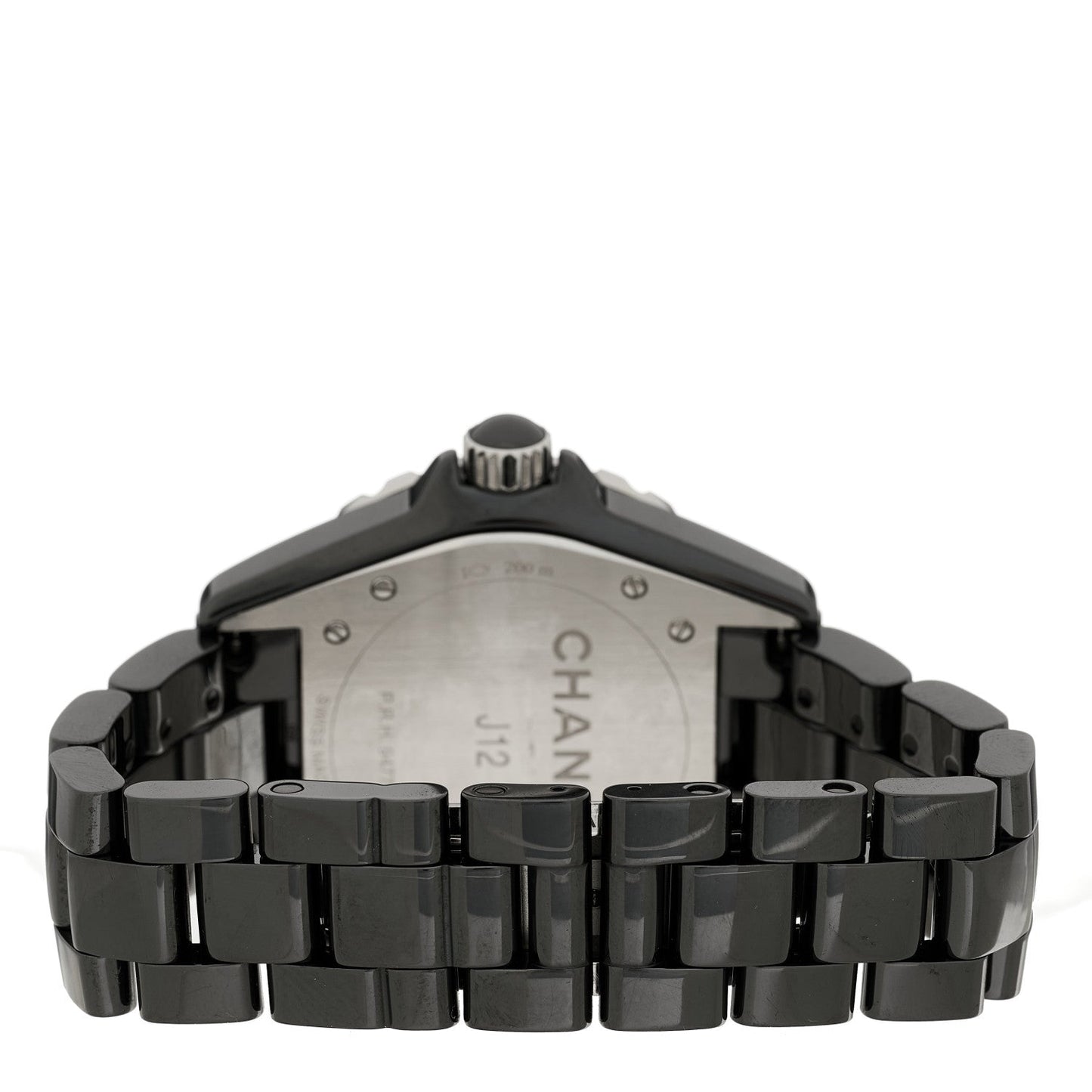 Stainless Steel Ceramic 38mm J12 Phantom Automatic Watch Black