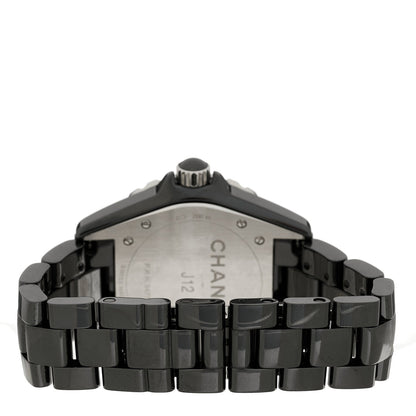 Stainless Steel Ceramic 38mm J12 Phantom Automatic Watch Black