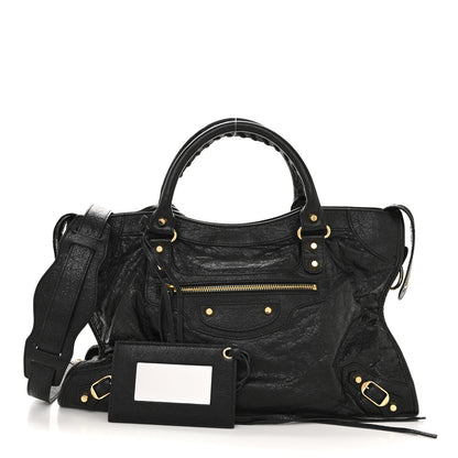 Agneau Classic Gold Hardware City Black