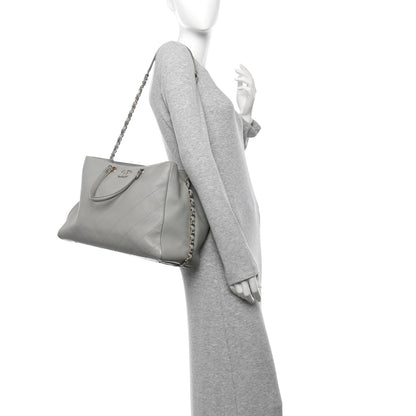 Bullskin Stitched Large Shopping Bag Grey