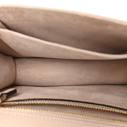 Grained Calfskin Small Diorama Flap Bag Nude