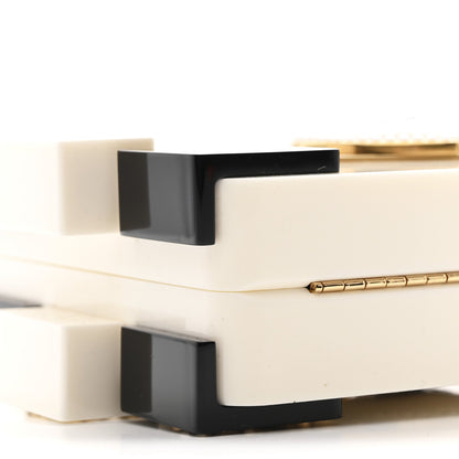 Plexiglass Boy Brick Havana by Night Clutch White Black
