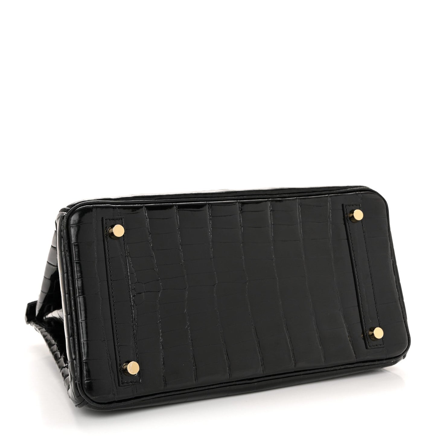 Shiny Niloticus Crocodile Birkin 30 Black