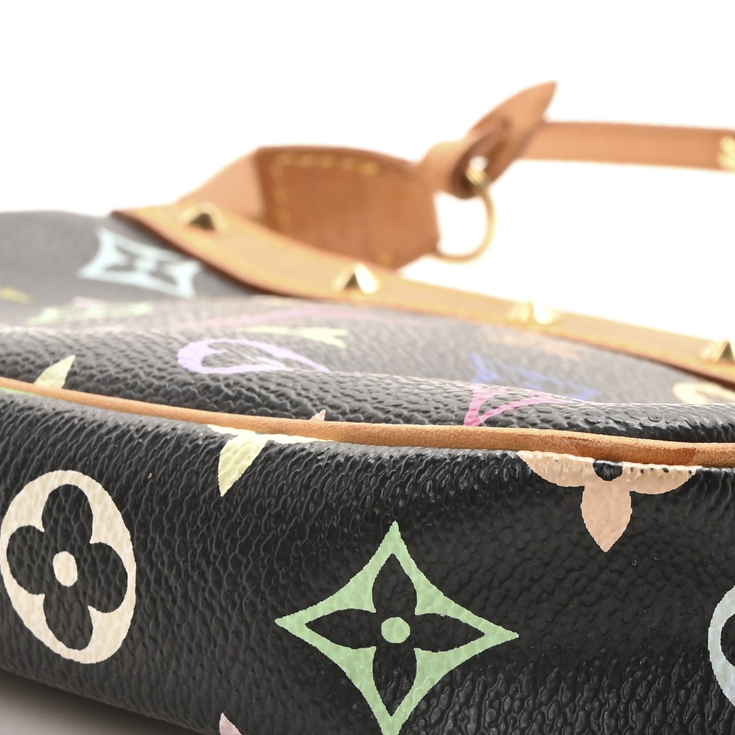 Monogram Multicolor Pochette Accessories Black