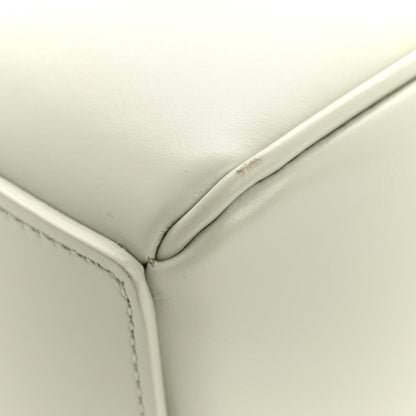 Satinated Calfskin Mini 16 Top Handle Bag Jade