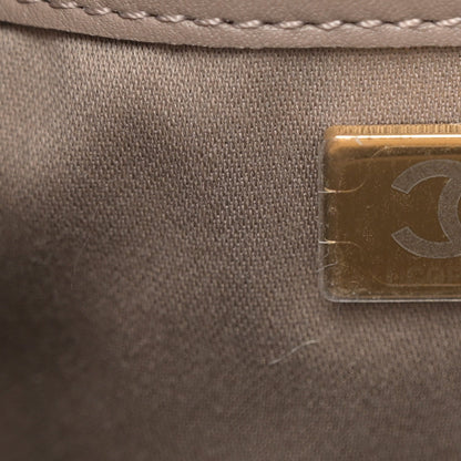 Suede Quilted Small Chanel 25 Handbag Dark Grey