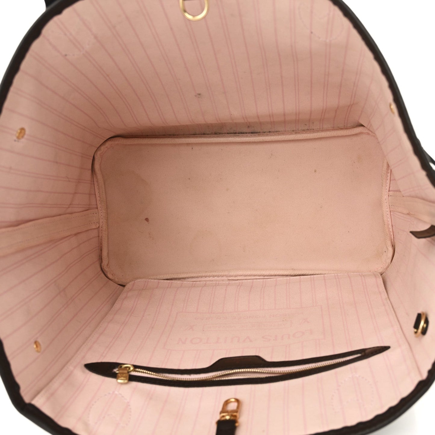 Damier Ebene Neo Neverfull MM Rose Ballerine