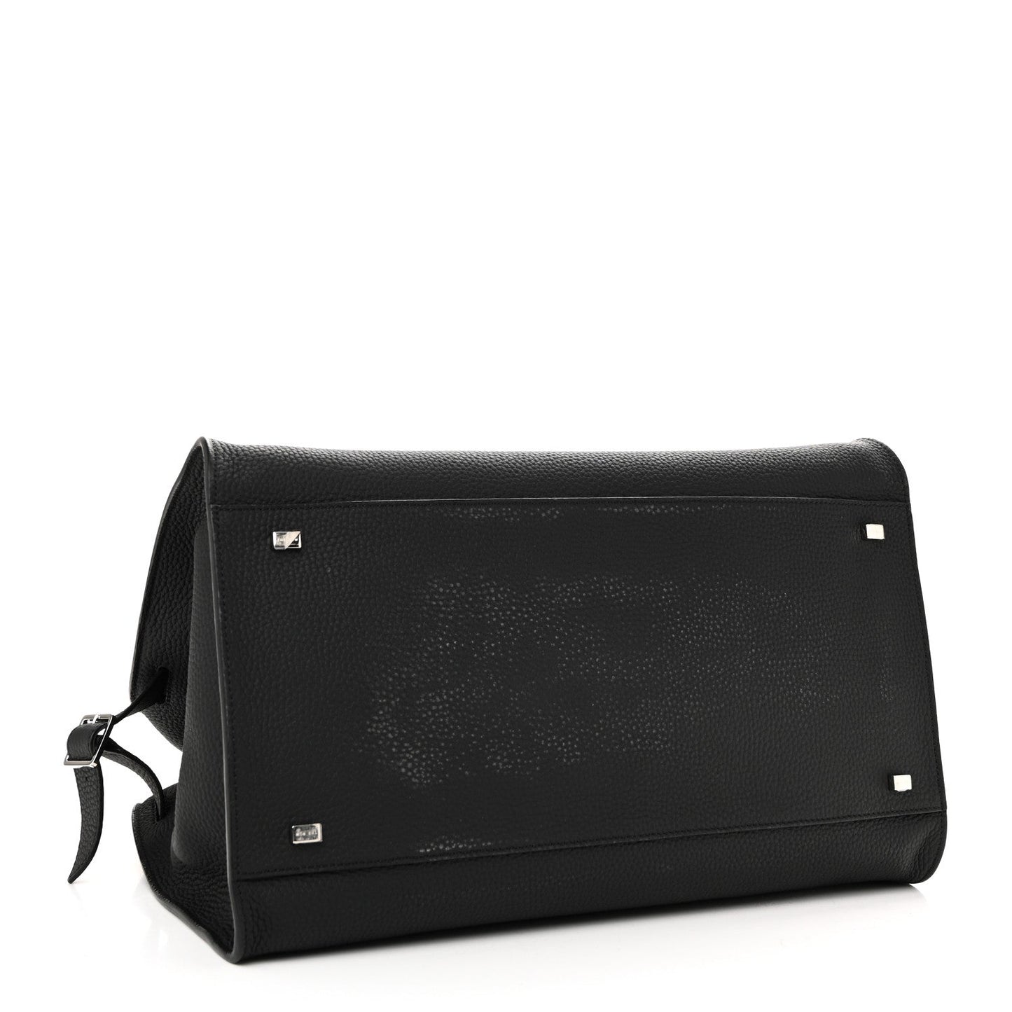 Matte Grained Calfskin Soft Margaux 15 Black