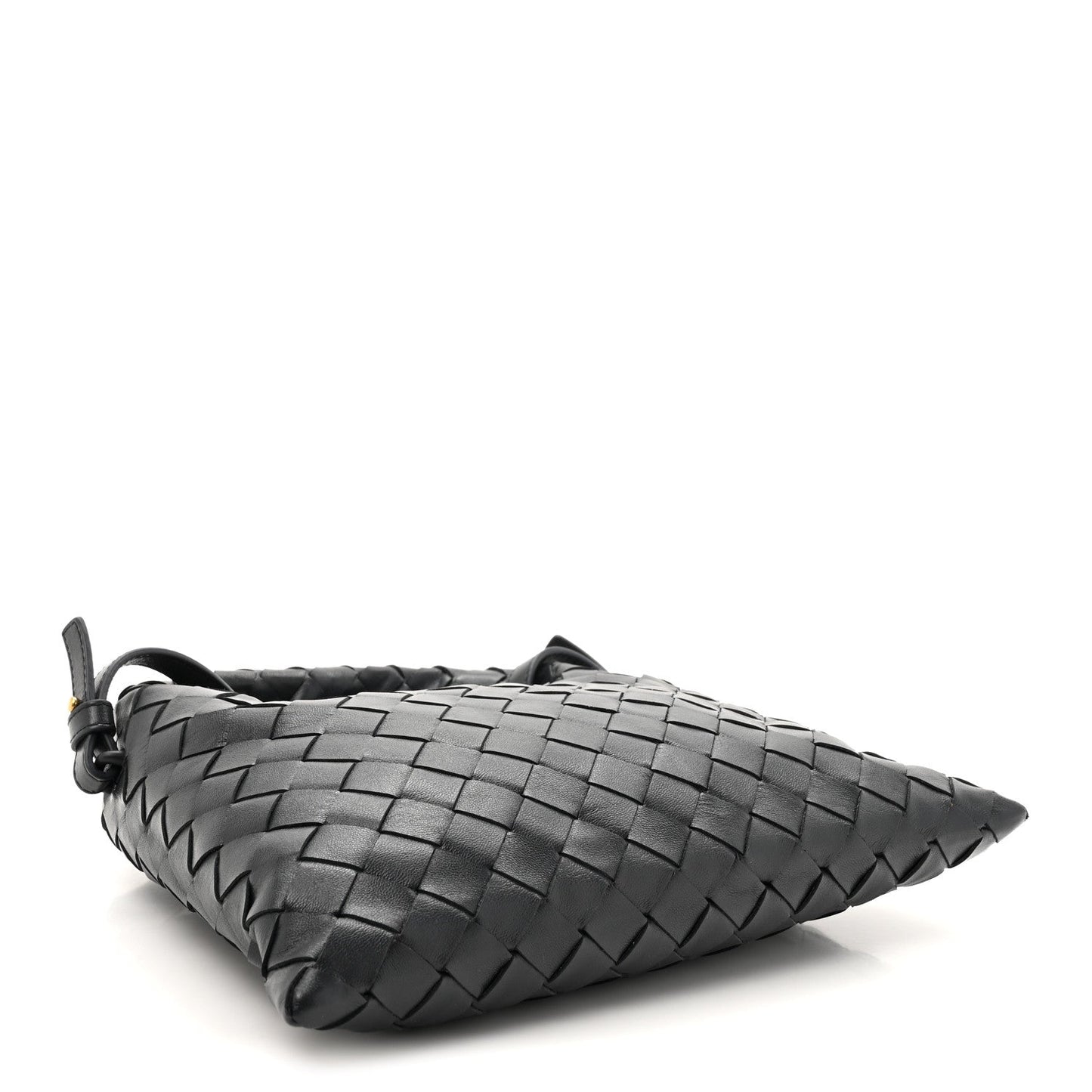 Calfskin Intrecciato Mini Hop Black
