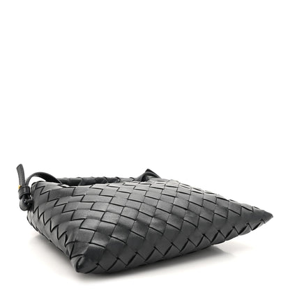 Calfskin Intrecciato Mini Hop Black