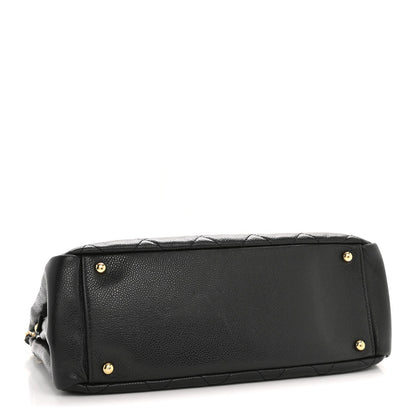 Caviar Quilted CC Timeless Soft Tote Black