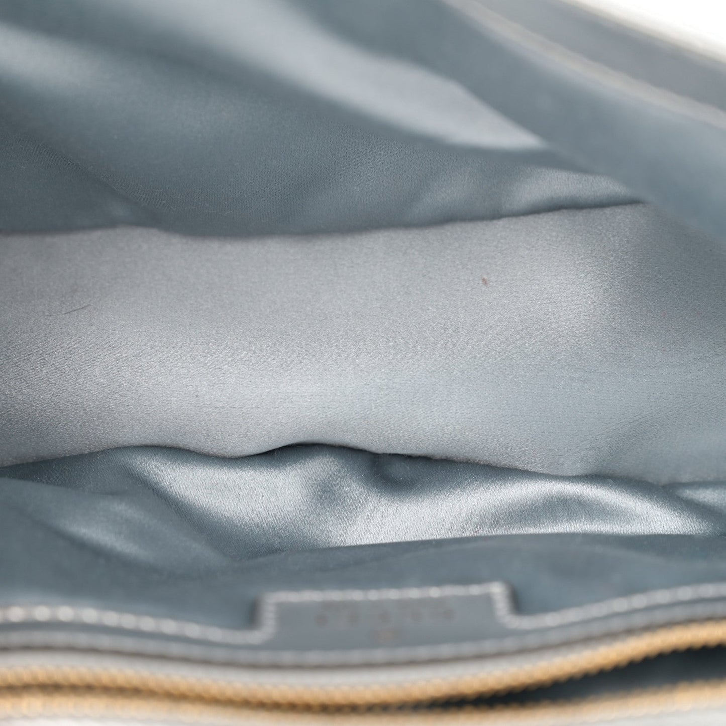 Iridescent Nappa Chevron Matelasse Small GG Marmont Shoulder Bag Iridescent Snow Light Blue