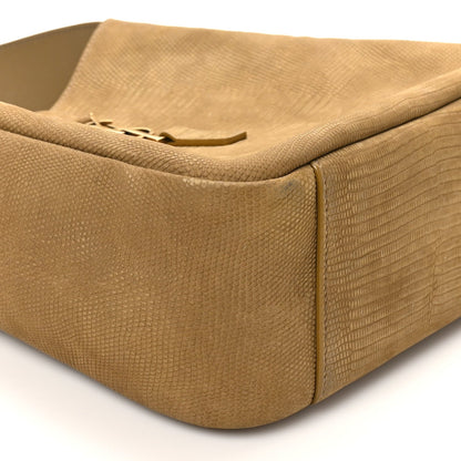 Suede Lizard Embossed Small Le 5 A 7 Soft Hobo Dark Pistachio