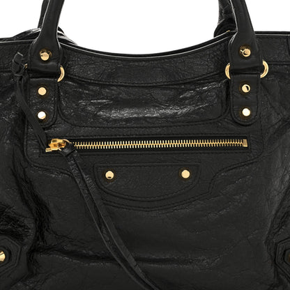 Agneau Classic Gold Hardware City Black