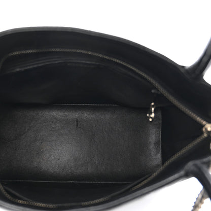 Caviar Quilted Medallion Tote Black