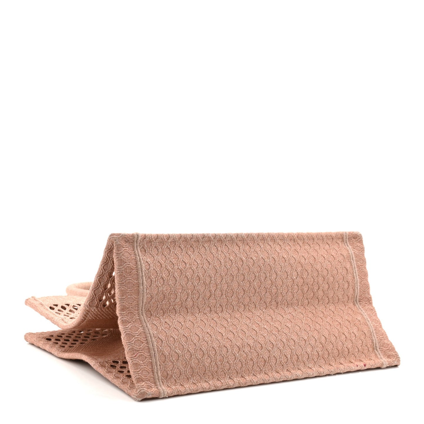 Mesh Embroidered Medium Book Tote Clay