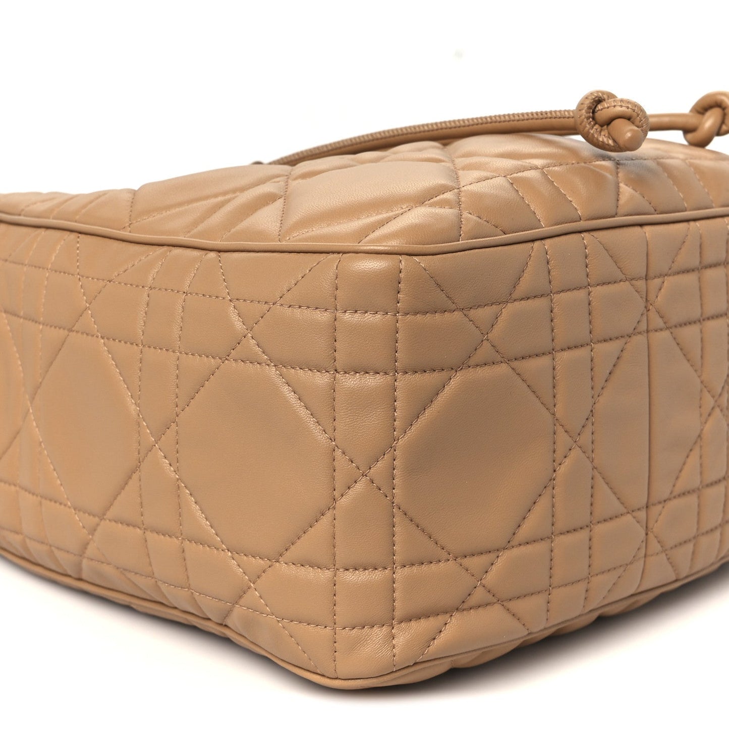Calfskin Macrocannage Medium D-Motion Bag Light Gold