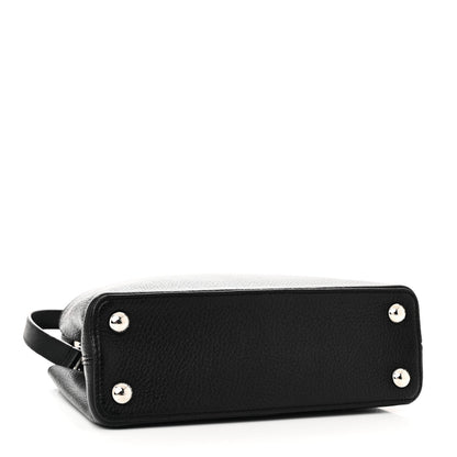 Taurillon Capucines BB Black Fuchsia