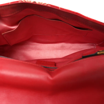 Jacquard Matelasse Floral Medium GG Marmont Shoulder Bag Red