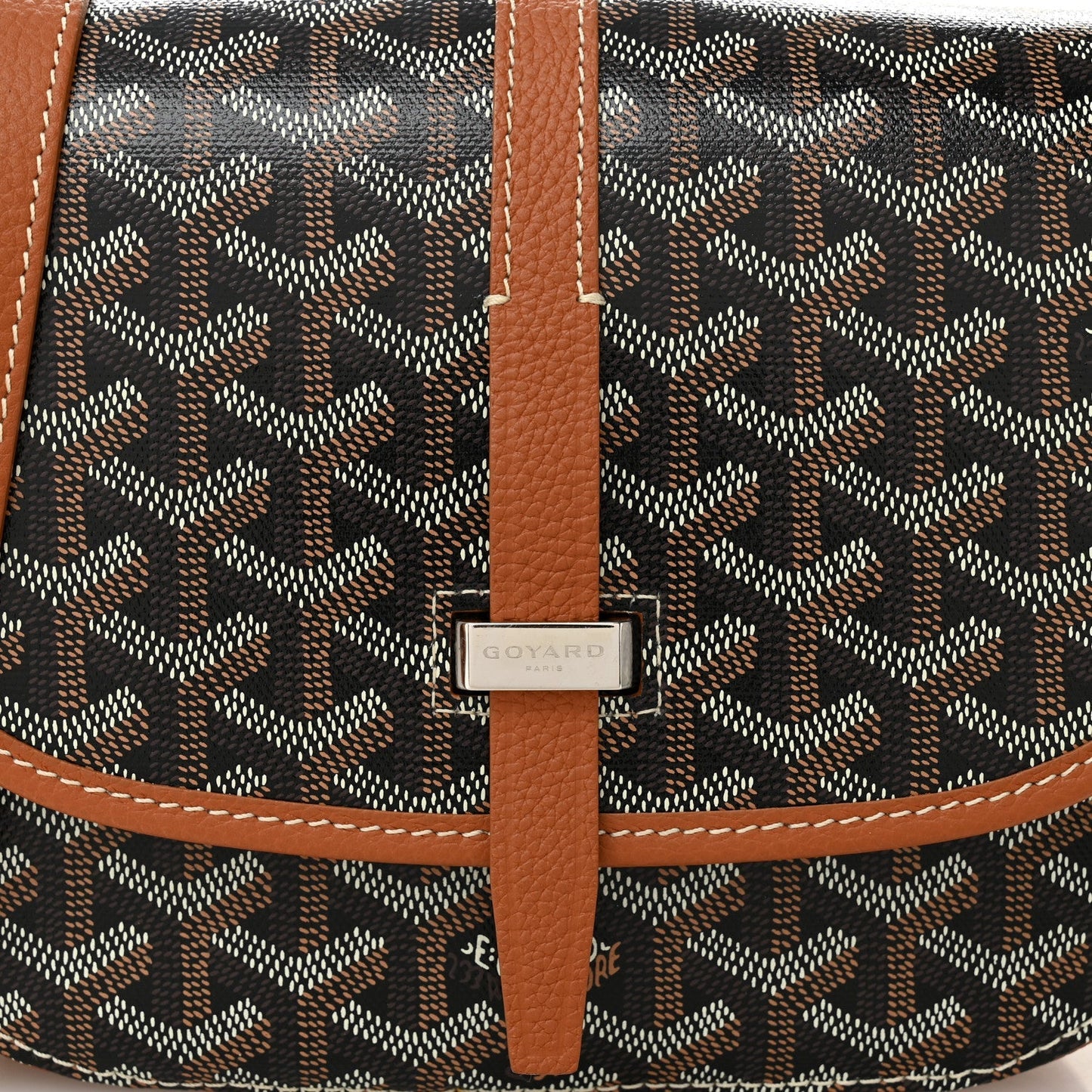Goyardine Belvedere II PM Messenger Bag Black Gold