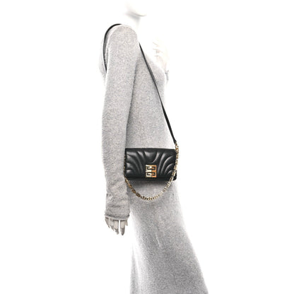 Calfskin Quilted Micro 4G Soft Bag Black