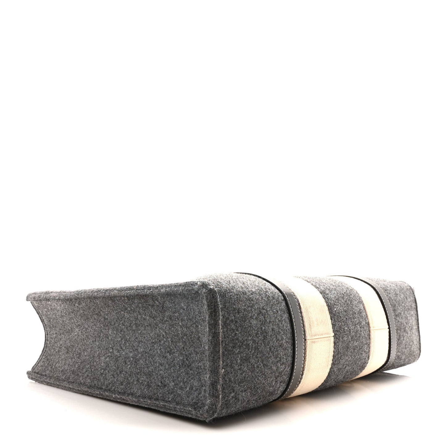 Felt Large Woody Ribbon Tote Cashmere Grey