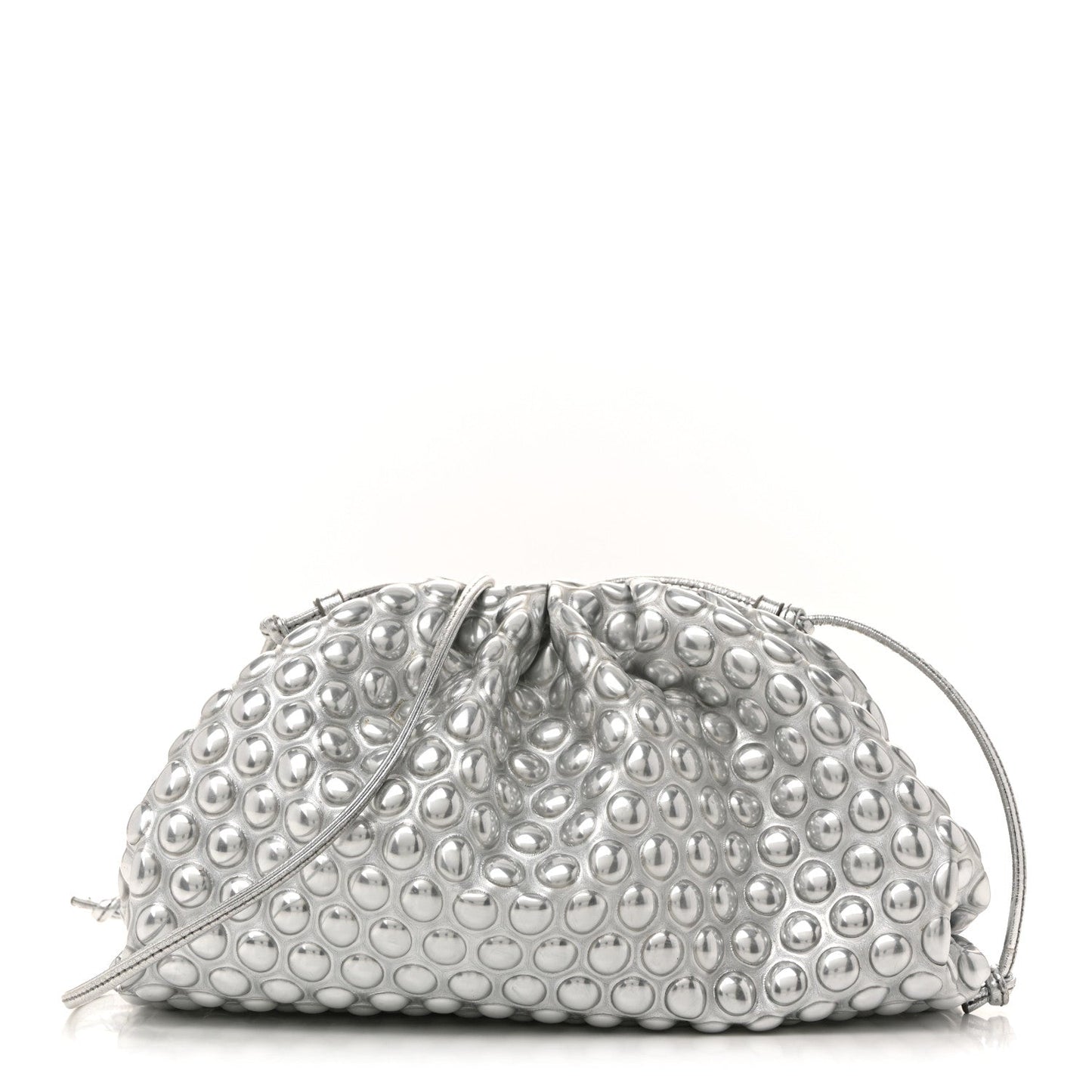 Metallic Fabric Bubble Wrap The Mini Pouch Silver