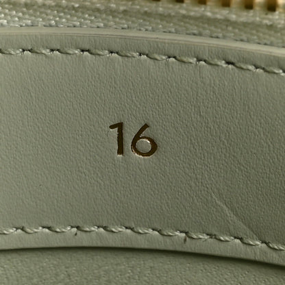 Satinated Calfskin Mini 16 Top Handle Bag Jade