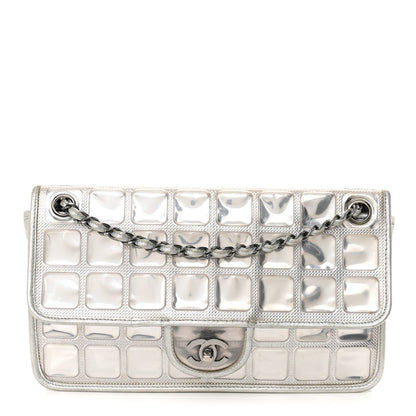 Vinyl Large Ice Cube Flap Silver