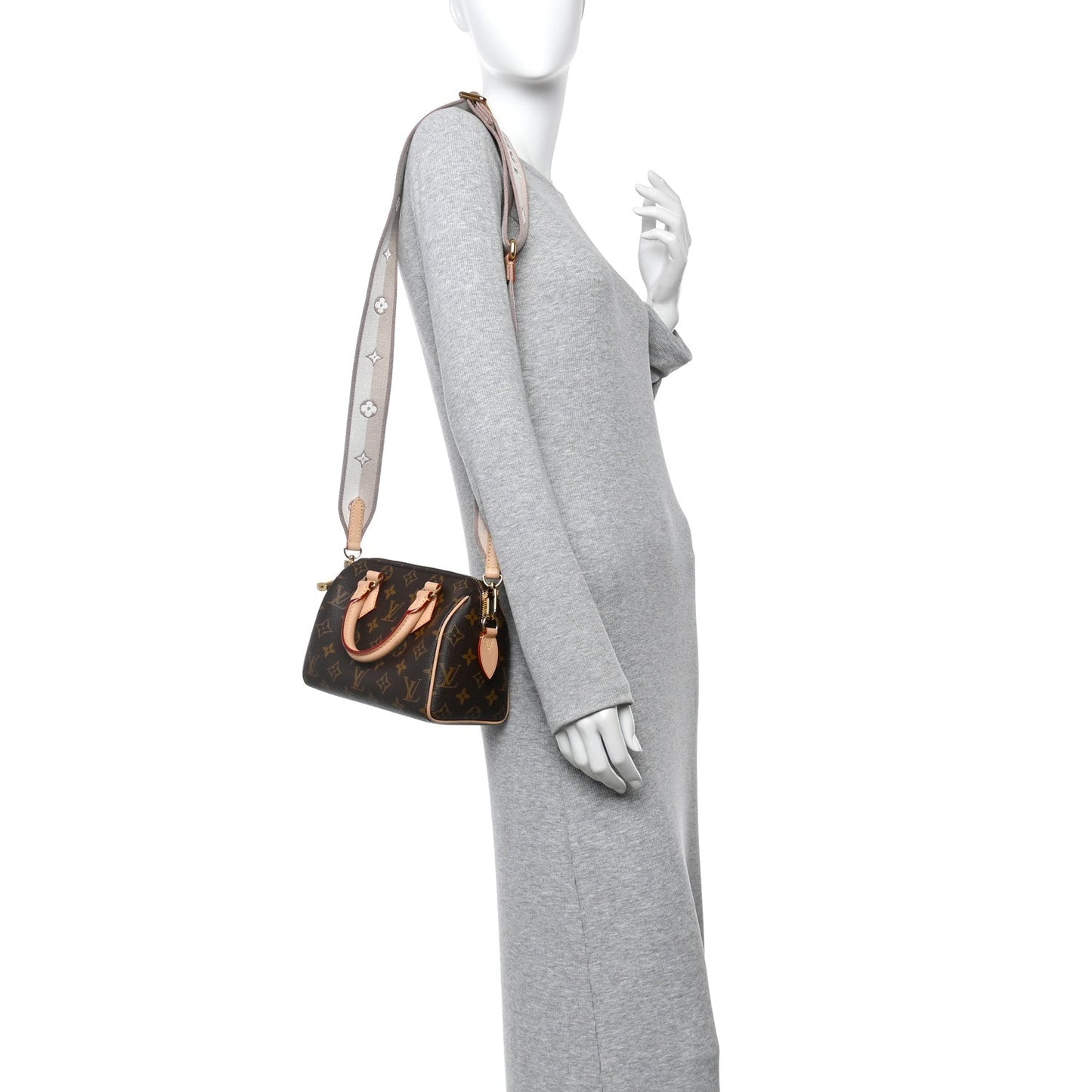 Monogram Speedy Bandouliere 20 Beige
