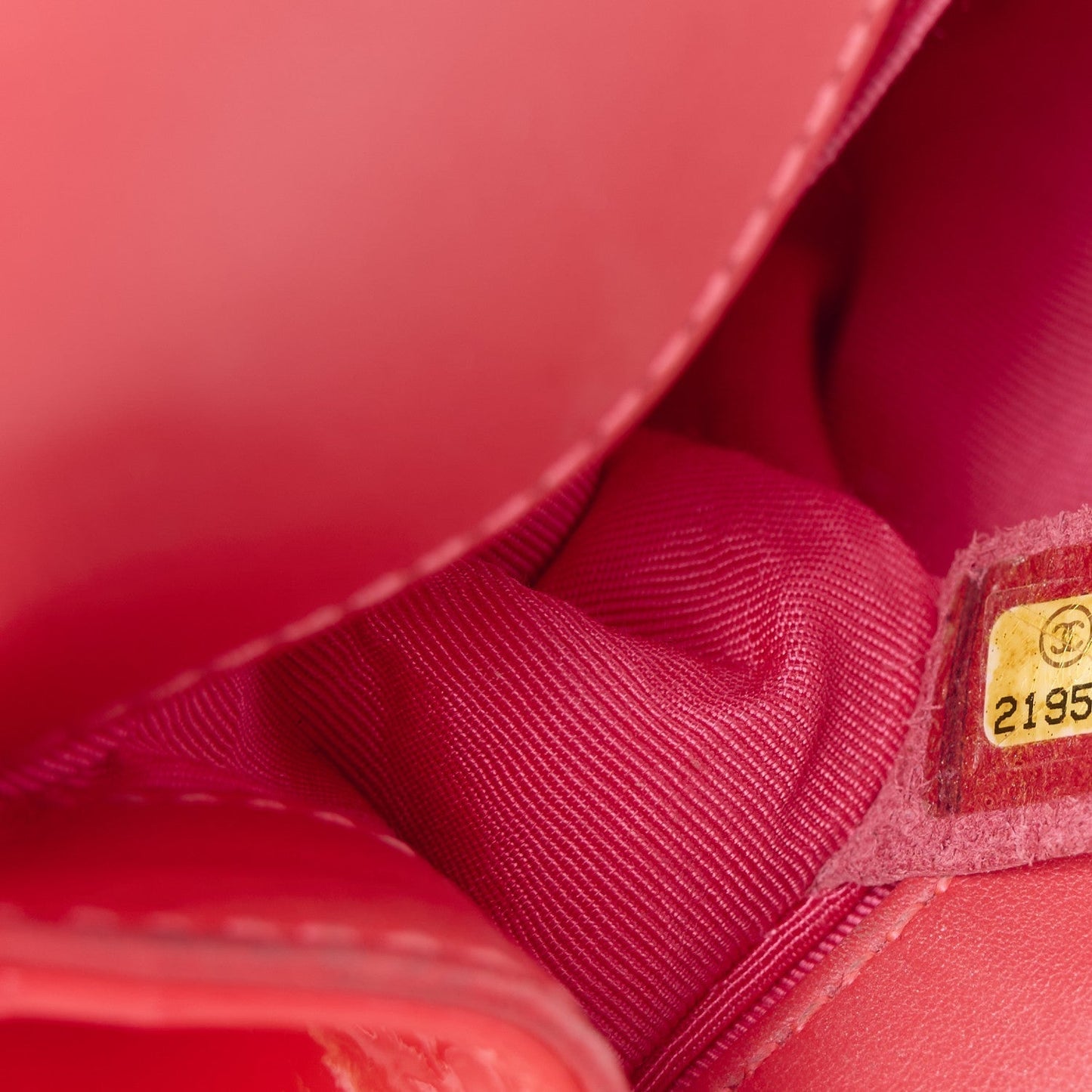 Patent Calfskin Quilted Small Boy Flap Pink