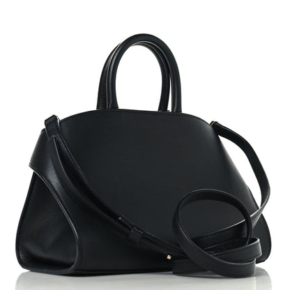 Calfskin Mini Hug Bag Black