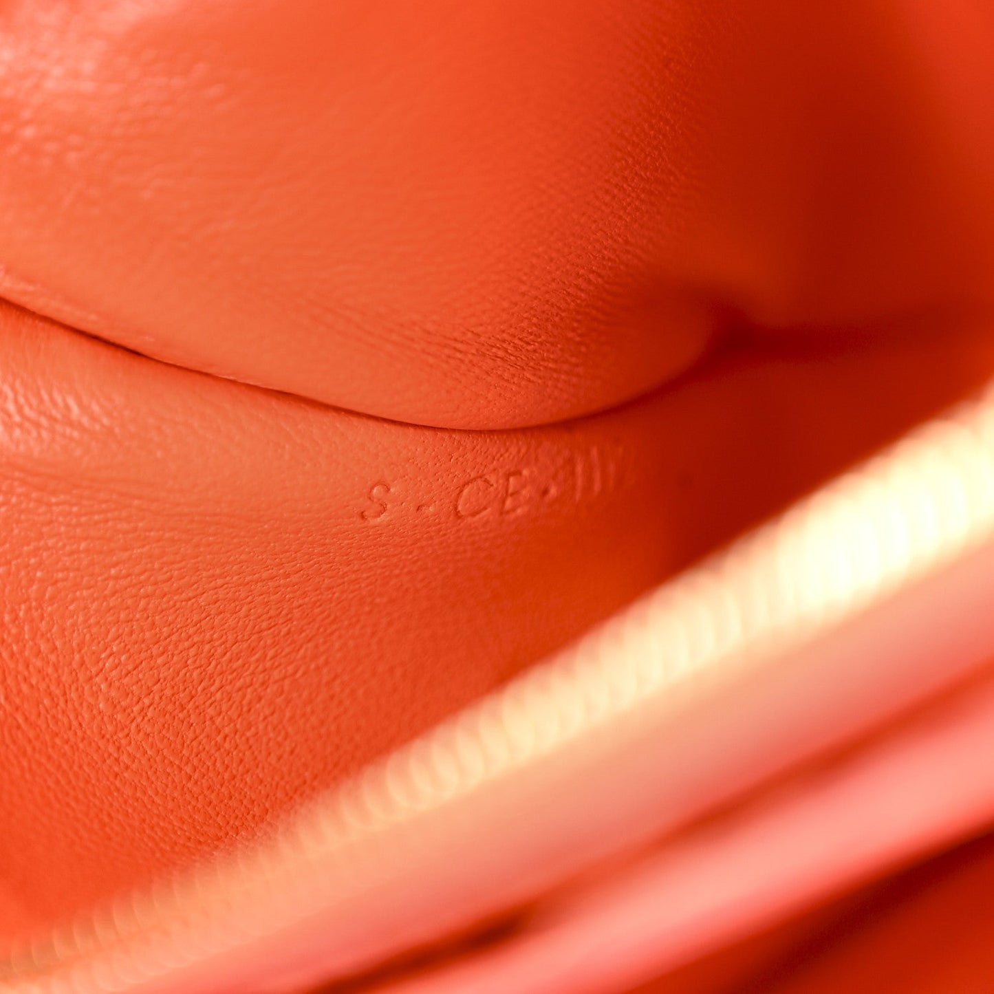 Snakeskin Classic Box Flap Orange