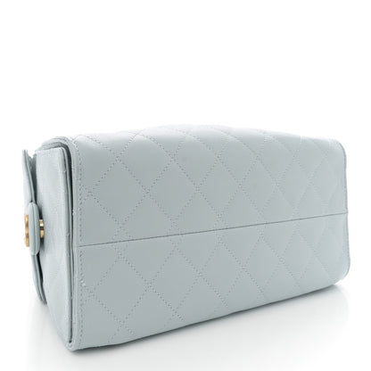 Caviar Quilted Small Chanel 25 Handbag Light Blue